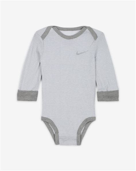 Lot De Trois Bodys Manches Longues Nike Baby Essentials Pour B B