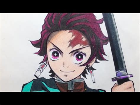 Como Dibujar A Tanjiro Paso A Paso Drawing Tanjirou Kimetsu No Yaiba