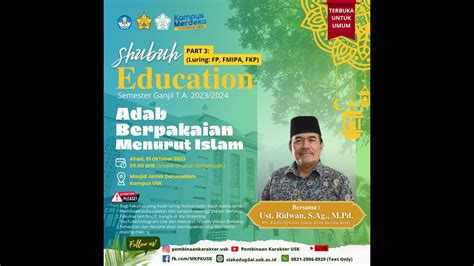 ADAB BERPAKAIAN MENURUT ISLAM SHUBUH EDUCATION 4 YouTube