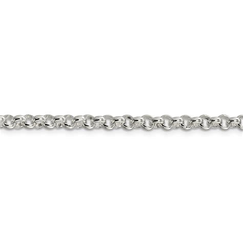 Sterling Silver 4 75mm Rolo Chain Unclaimed Diamonds