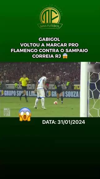 Gabigol marca gol em vitória do Flamengo sobre Sampaio Correia RJ