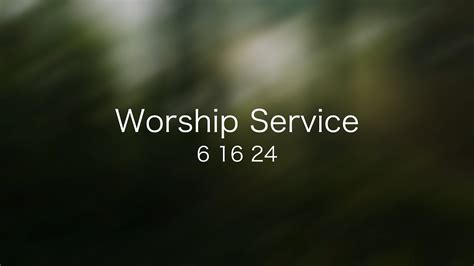 Worship Service Youtube