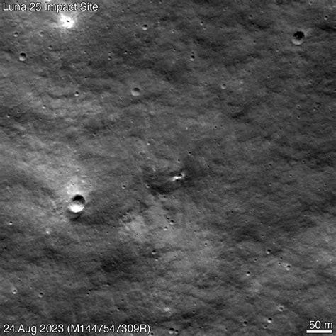 Here is the crash site of the Russian Luna-25 spacecraft on the moon ...