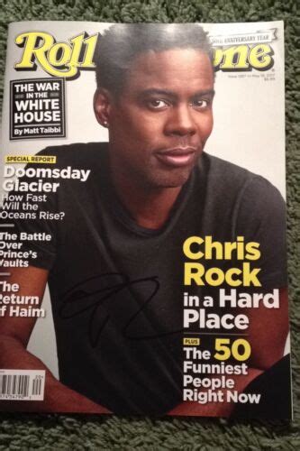 Chris Rock Signed Autographed Rolling Stone Magazine Proof SNL