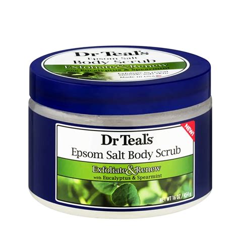 Dr Teal S Exfoliate Renew With Eucalyptus Spearmint Epsom Salt Body 454g Icm4online