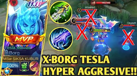 X BORG TESLA HYPER AGGRESIVE ENEMY NO MERCY BEST BUILD X BORG 2023