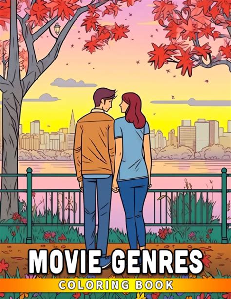 Movie Genres Coloring Book: Explore Popular Genres with Fun and ...