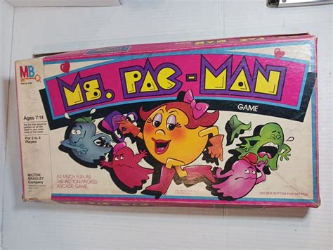 Vintage Milton Bradley Ms Pac Man Board Game Ebay