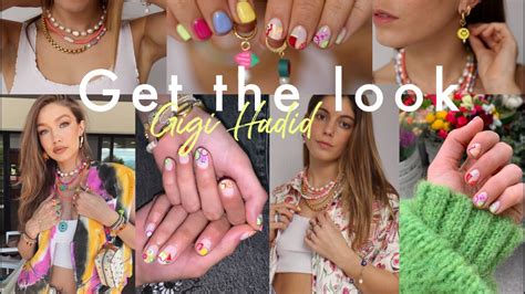 GET THE LOOK GIGI HADID Boho Nailart By Semilac Ad YouTube