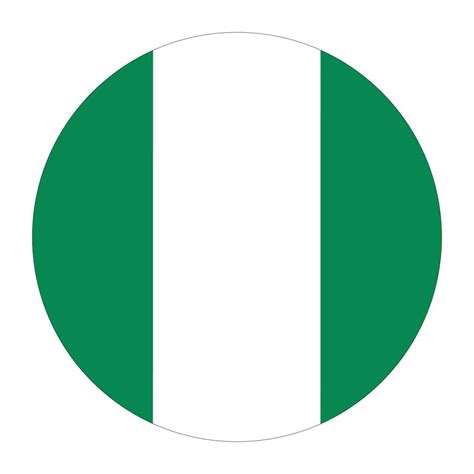 Nigerian flag. Flag of Nigeria in design shape 24537266 Vector Art at Vecteezy