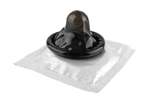 Black Condoms On White Stock Photos Royalty Free Black Condoms On