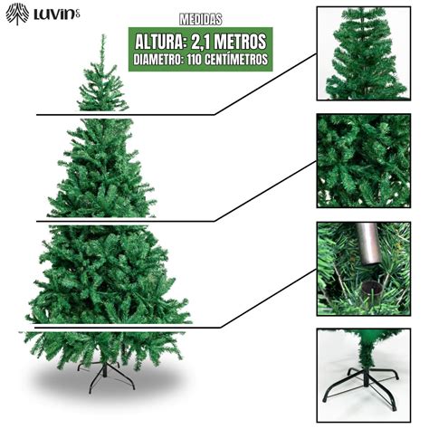 Arvore De Natal Pinheiro Luxo Classica M Galhos Luvinco