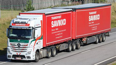 Transport Savikko Mercedes Benz Actros Dh Truckphotography