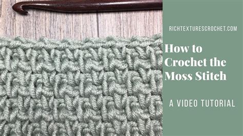 Moss Stitch How To Crochet Dishcloth Crochet Pattern Crochet