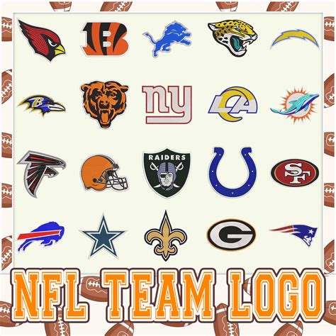 30 NFL Latest Logo Embroidery Team Bundle NFL Logo Embroide Inspire