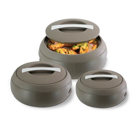 PC Plastic Hot Pot Set Thermal Insulated Casserole Food Warmer Serving Dish New EBay