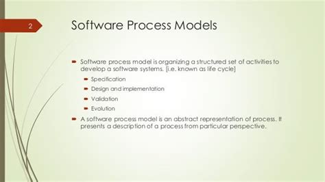 Software Engineering Process Models