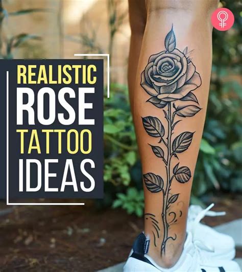 55 Realistic Rose Tattoo Ideas With Meaning