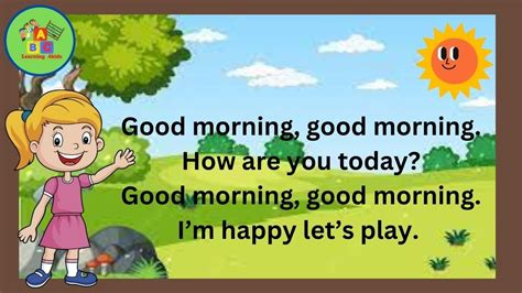 Good Morning Song For Kids Youtube