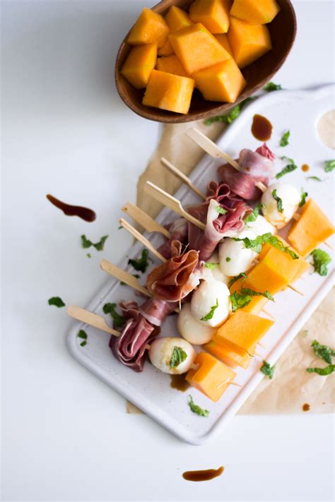 Melon Prosciutto And Mozzarella Skewers Leplaincanvas