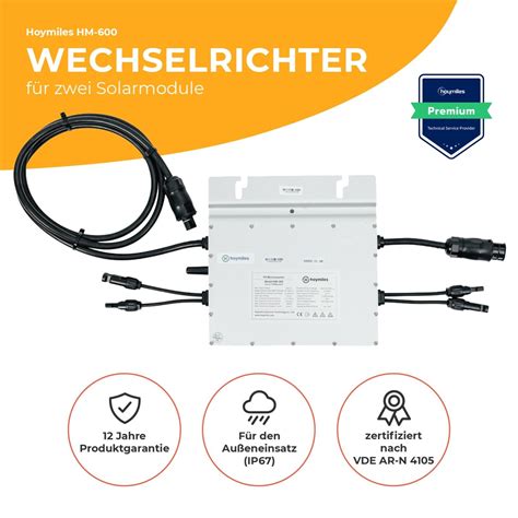 Hoymiles Hm Mikrowechselrichter Solar Modulwechselrichter F R Pv