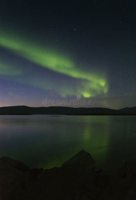 Aurora Borealis in Northern Sweden Stock Photo - Image of light ...