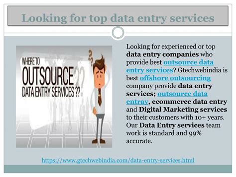 Ppt Best Outsource Data Entry Services Offshore Outsourcing