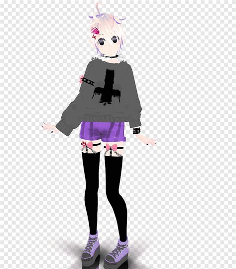 Goth Subculture Pastel Megurine Luka Pastel Goth Purple Violet Png