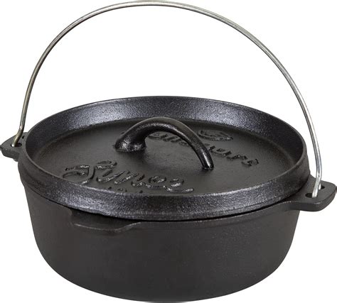 Amazon Cajun Classic Quart Seasoned Cast Iron Dutch Oven