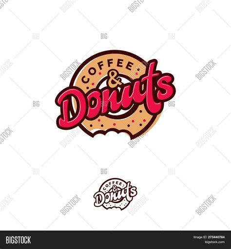 Donuts Coffee Logo Vector Photo Free Trial Bigstock