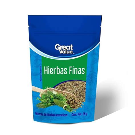 Mezcla De Hierbas Finas Great Value G Walmart