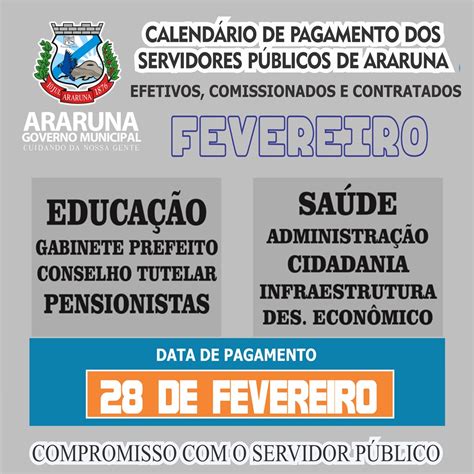 Prefeitura De Araruna Anuncia Pagamento De Todos Os Servidores Dentro