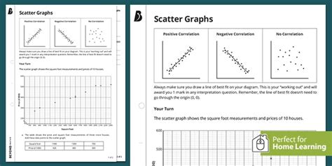 👉 Scatter Graphs Worksheet Ks3 Maths Beyond