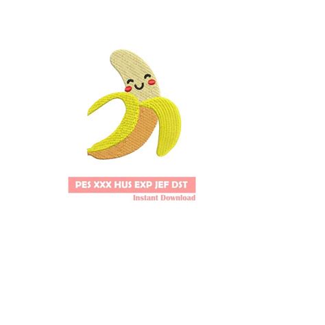 Banana Embroidery Design Embroidery File Machine Embroider Inspire Uplift