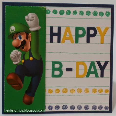 Heidi Stamps: Luigi Card