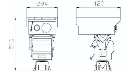 Camera cảnh báo cháy rừng Sunell Bi spectrum Dual sensor Temperature