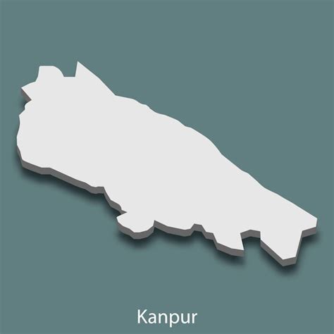 Premium Vector 3d Isometric Map Of Kanpur Is A City Of India