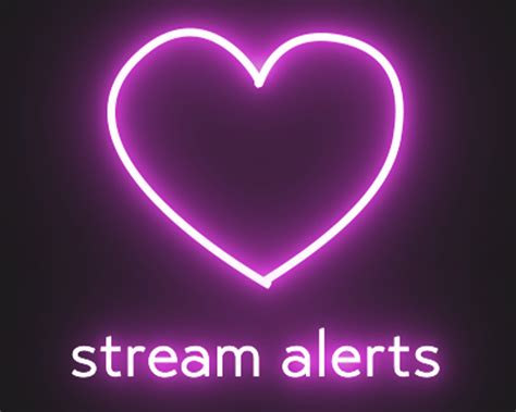 Neon Heart Animated Alerts For Twitch Streams Cute Kawaii Etsy