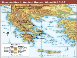 ancient greece maps pptx
