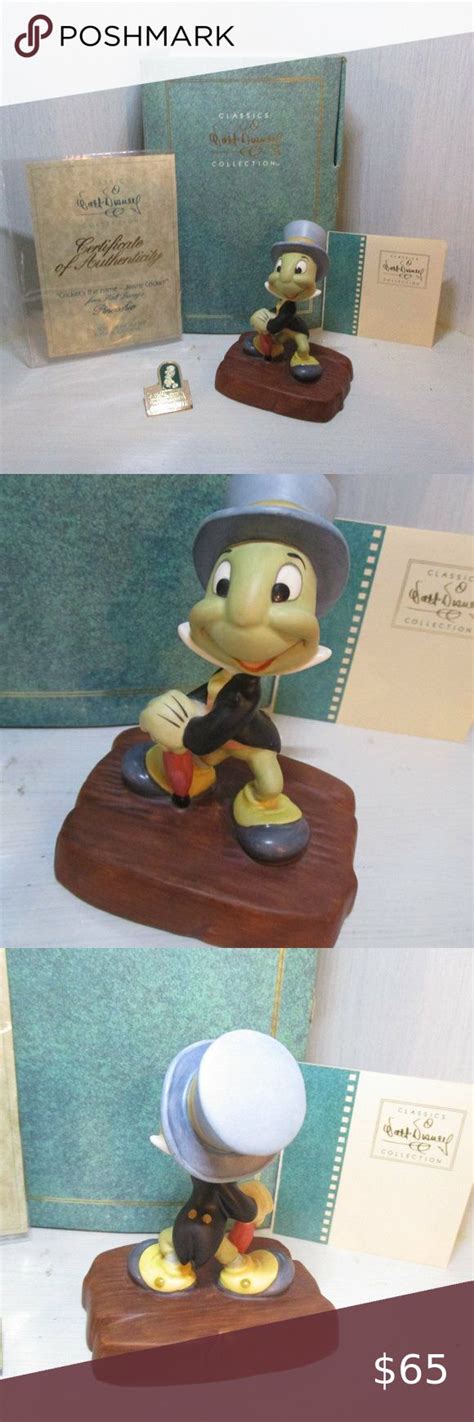 Disney Jiminy Cricket Porcelain Figurine 1993 boxed Jiminy Cricket ...