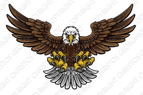 Bald American Eagle Mascot | Eagle cartoon, Eagle mascot, Eagle vector