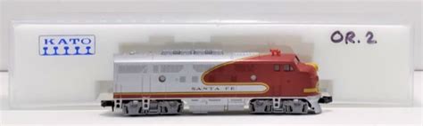 Kato 176 2121 N Scale Atsf Emd F7a Warbonnet Diesel Locomotive 300 Ln