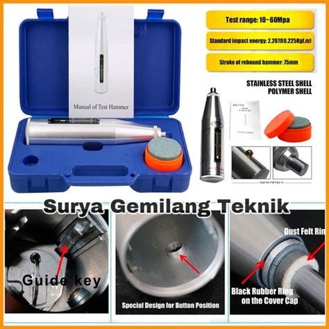 Jual Hammer Concrete Hammer Test Ht A Alat Uji Kekerasan Beton Di