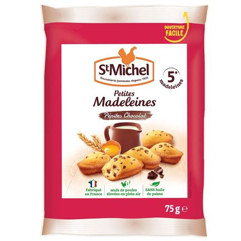 Madeleine pépites de chocolat St Michel