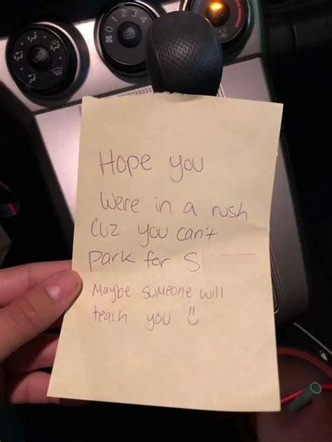 Furious Notes Left On Badly Parked Cars Show Uks Passive Aggressive