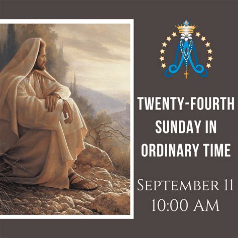 Twenty Fourth Sunday In Ordinary Time St Mary