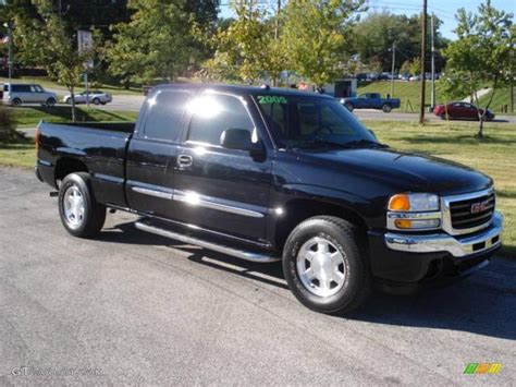 2005 Onyx Black Gmc Sierra 1500 Slt Extended Cab 4x4 19225423 Car Color Galleries