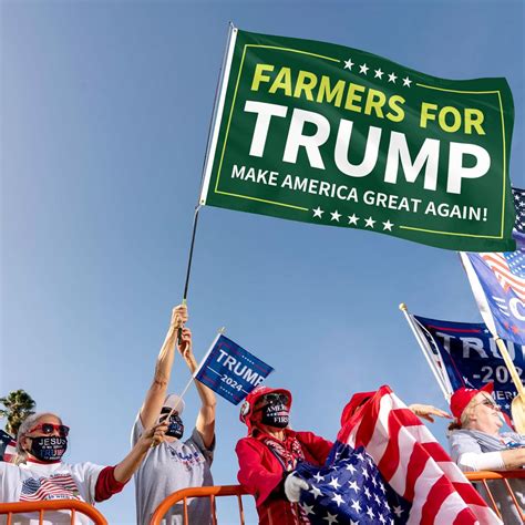 Trump 2024 Flag 3x5 Ft Farmers For Trump Flag Banner Make America Great Again Pa Ebay