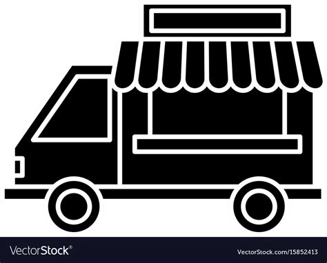 Food Truck Icon Royalty Free Vector Image Vectorstock