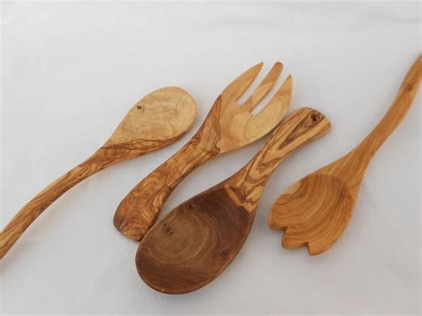 Olive Wood Kitchen Cooking Serving Utensils Wooden Utensil Etsy